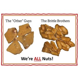 Brittle Brothers Peanut Brittle - 16 oz. Box : Voted #1-4x’s more Nuts - Gift Set Cashew Pecan Bacon Corporate Christmas Mother Father Chocolate Birthday Nashville Tennessee