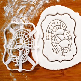 Strutting Turkey Cookie Cutter, 1 piece, Ideal for Thanksgiving - Bakerlogy
