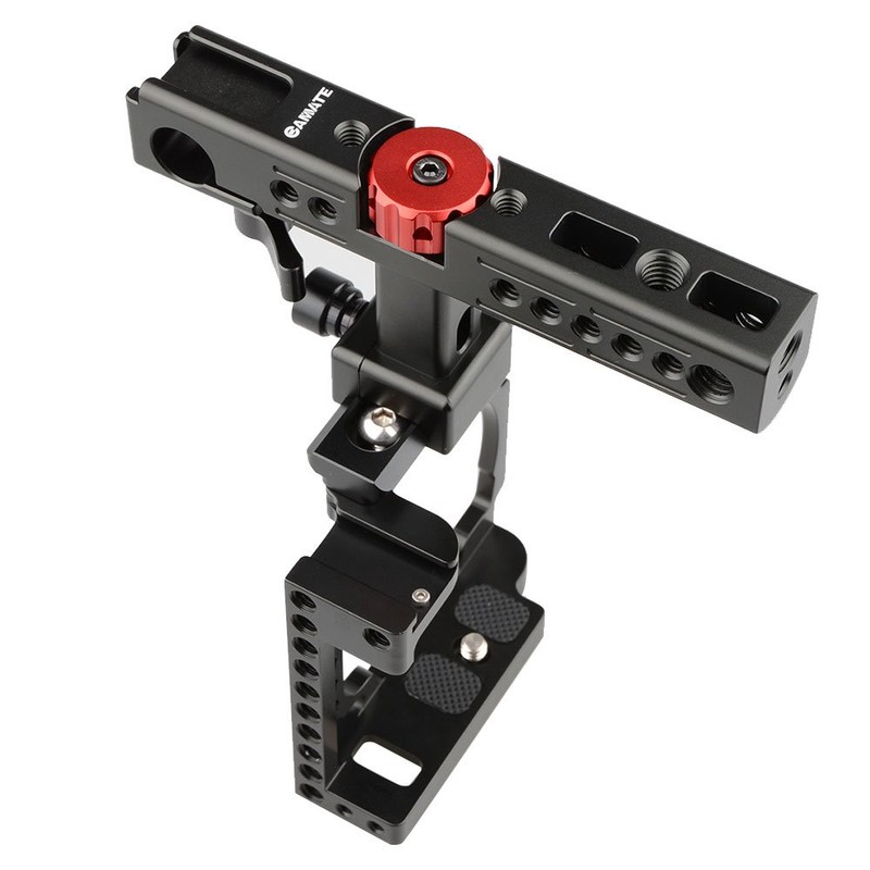 CAMVATE Camera Cage, 360 Degree Rotation, 1/4 & 3/8 Screws,