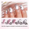 Imtiti Gel Nail Polish Set,2 Colors Cat Eye Pink Sliver