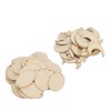 Wood Ornament Pieces Unfinished Wood Blank Earrings DIY Hand‑made Craft