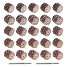 20pcs 80/120/240/320/600 Grit Sandpaper Sanding Discs for Rotary Tools with Long Handle, Shaft Mandrel 13x12x3mm