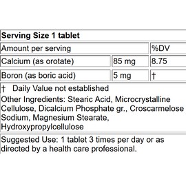 LifeLink's Calcium Orotate | 745 mg x 100 tablets | Bone Health, Nerve Function