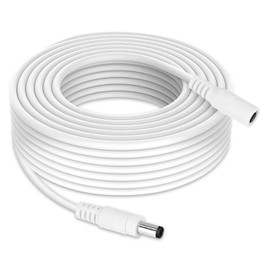 TONTON Tonton DC Verl?ngerungskabel 5Meter, DC 12 Volt Netzteil Adapterkabel, 2,1mm/5,5mm DC Stecker Verl?ngern, zus?tzliche 5Meter 15ft L?nge fr DC 12V Netzteil berwachungskamera Ladeger?t, 5M (1er Pack)