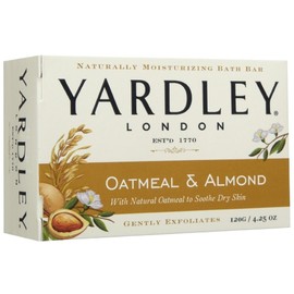 Yardley Oatmeal and Almond Bar Soap, 4.0 Oz. (Pack of 48)