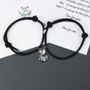 free-space Couple Magnetic Bracelets with Heart Attraction Bell Mutual Bracelets
