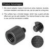 sourcing map Microphone Stand Adapter 3/8 Female to M6 Male