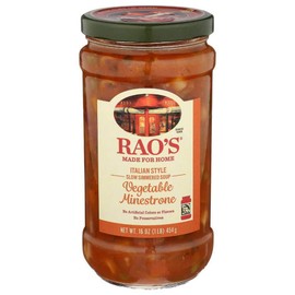 Raos Vegetable Minestrone Italian Style Slow Simmered Soup, 16 Ounce -- 6 per case.