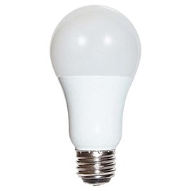 Satco S9316 3W A19 3-Way LED Light Bulb, 2700K, Frosted White