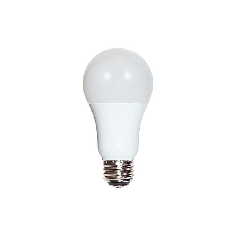 Satco S9316 3W A19 3-Way LED Light Bulb, 2700K, Frosted