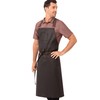 Chef Works Boulder Wax Denim Look Large Bib Apron (Unisex)