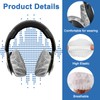 Tvoip 100Pcs White Non-Woven Sanitary Headphone Ear Cover, Disposable Super