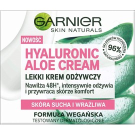 Skin Naturals Hyaluronic Aloe Cream Lekki Krem OdŻYWCZY Wax Sukha I WraŻliwa