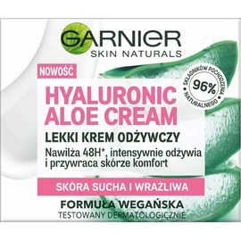 Skin Naturals Hyaluronic Aloe Cream Lekki Krem OdŻYWCZY Wax Sukha I WraŻliwa