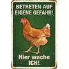 Blechwarenfabrik Braunschweig PC300/424 Cult Sign "Betreten auf eigene Gefahr!" Hier