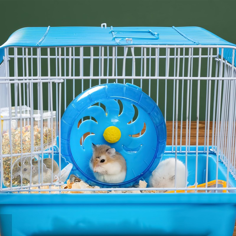 Andiker Automatic Hamster Feeder, 300ML Acrylic Automatic Feeding Hamster Cage