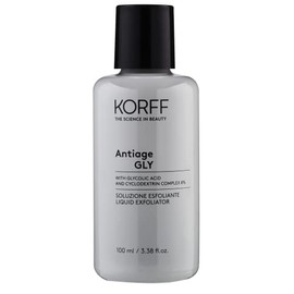 Korff Antiage Gly Exfoliating Solution with a Glycolic Acid Complex Promotes Skin Renewal for All Skin Types Pack 100ml