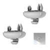 Ginddy Sun Visor Hooks, Pack of 2 Car Sun Visor