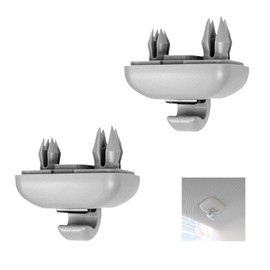 Ginddy Sun Visor Hooks, Pack of 2 Car Sun Visor Clip, Anti-Glare Car Accessories, Sun Visor Holder Hook, Compatible with A1, A3, A4, A5, A6, A7, Q5 (Grey)