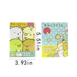 ANKOMINA 2 Pack 670 Pieces Cute Cartoon Animals Washi Stickers Book for Albums Diary Calendar Decoration Scarpbook Planner Journal Kids DIY Toy Korean Stationery