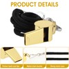 GEEHUA 2 Piece Sports Whistle, Stainless Steel Referee Whistle for