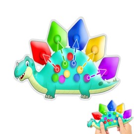 Dinosaur Montessori Counting Toys Sensory Toys for 1 2 3 Year Old Boys Girls Dinosaur Toys Gift for Toddler Age 3-6 Educational Toys for 2-3 Year Olds Travel Plane Activity for Baby 1 2 3 Year Old