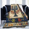 FAMEMBERPERS Menorah 9 Branch Candle Holder Jewish Blankets Hanukkah Blanket