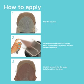 KISS Colors & Care Quick Drying Lace Tinting Spray, Medium Dark Brown, 3 oz. - Blends Lace Seamlessly, Washes Out Easily, Smudge-Free Formula, Sweat Resistant, Natural Look, Buildable Coverage