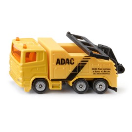 Siku 1493 ADAC Tow Truck Toy Car for Kids, Metal/Plastic, Yellow, Lifting and Lowering Tow Device
