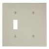 Leviton LA WP 2G 1TGL/1 BLANK STRAP MNT, Beige, 80706-T