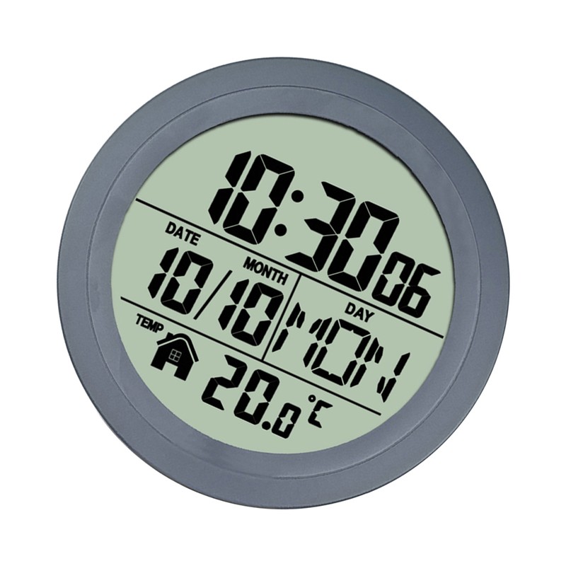 No Punching Suction Cup Clock Home Clock Waterproof Bathroom Washroom