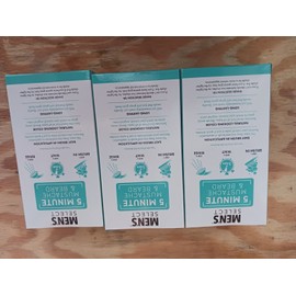 Men's Select 3 x Men's Select Mustache & Beard Color DARK BROWN 5 Minute Facial Gray Hair Dye