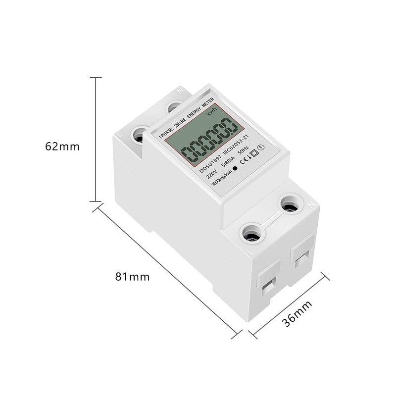 eMylo Electricity Meter, Energy Monitor, Power Consumption Meter, Single-Phase Multifunctional