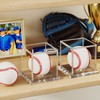 NIUBEE Clear Acrylic Sign Ball Case, Set of 2, Prevents