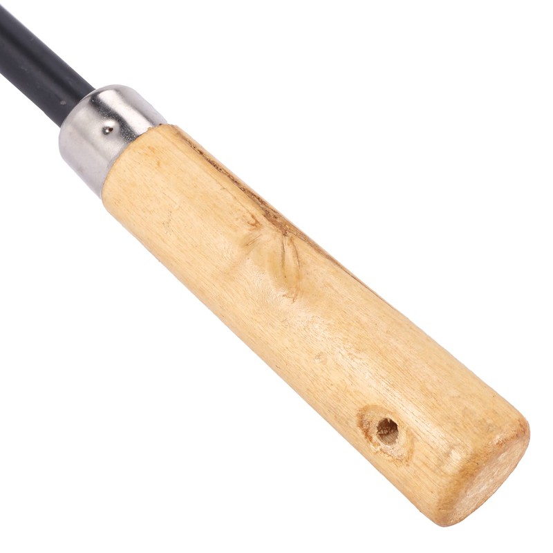 Aswalling Wooden Handle Metal Hand Garden Tool Digging Hoe,black