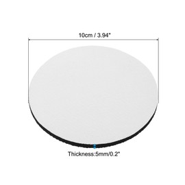 PATIKIL Sublimation Coaster Blanks, 24 Pieces 4 Inch Round Blank Coasters for Thermal Sublimation DIY Crafts, White