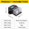 DMiotech 1 Pack 12-48V 200A Circuit Breaker, Overload Protector Switch
