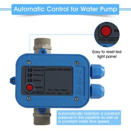 Automatic Pump Control, 110V Pressure Switch Automatic Electronic Switch Control Pressure Controller 50/60HZ Pressure Controller