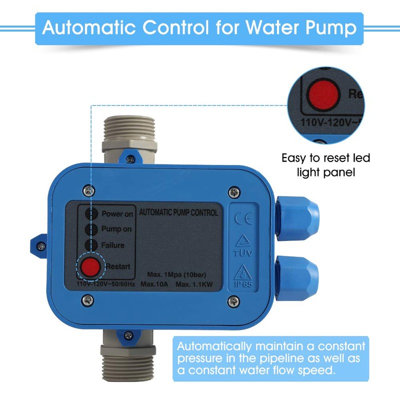 Automatic Pump Control, 110V Pressure Switch Automatic Electronic Switch Control