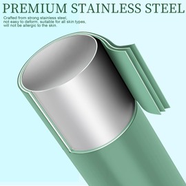 Teenitor 7 Pcs Surgical Grade Blackhead Remover Tools and Pimple Popper Tool Kit, Ingrown Hair Tweezers, Blackhead Tweezers, Precision Tweezers, Pimple Extractor, Light Green