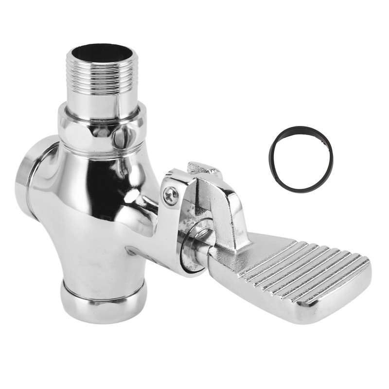 Toilet Foot Pedal Flush Valve Brass Non Slip Easy To