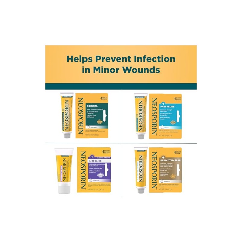 Pomada multiacción para dolor, picor y cicatrices de Neosporin, 1