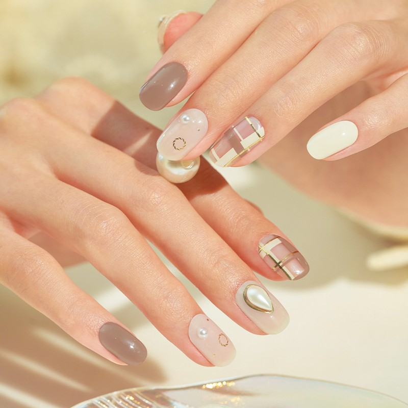 EDGEU [EDGEU]Pearl Locket Nail Strips