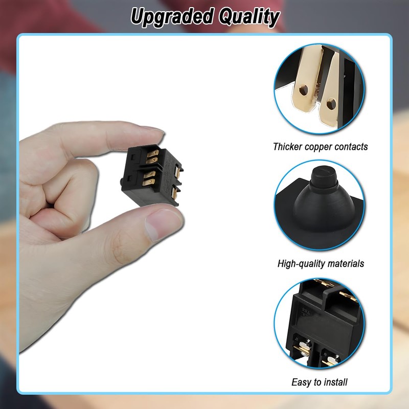 ZHUROUPU 2Pcs Angle Grinder Switch Replacement for 100mm/4 inch Angle