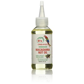 B's Organic Hawaiian Macadamia Nut Oil, 4 oz.