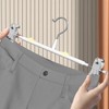 Trouser Hangers - 10 Pack Skirt Hangers with Adjustable Non
