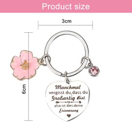 Lrocotanc Gifts for Women - Birthday Gift for Women - Best Friend Gifts - Inspirational Gifts for Girlfriend, Coworker, Wife and Mother - Keychain Gift for Women, black, L