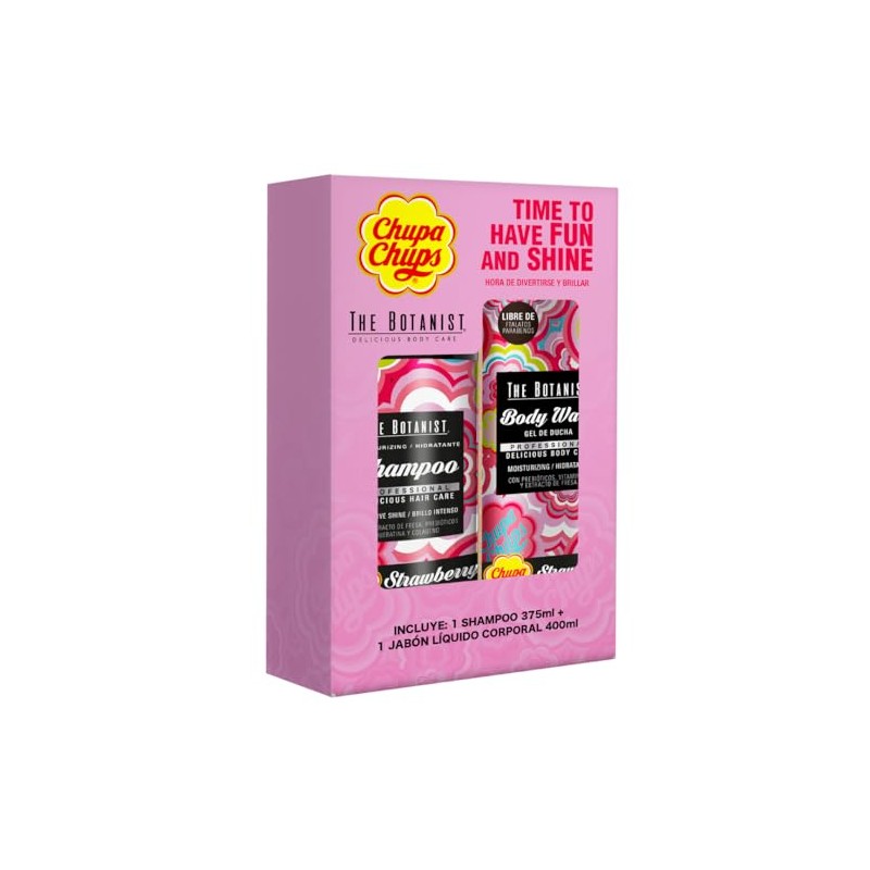 CHUPA CHUPS 2Pack Shampoo Strawberry 375 ml + Body Wash