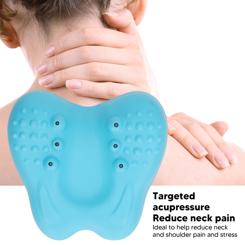 Neck Traction Device Pillow for Muscle Relax Reduce Pain Acupoint