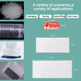 XYH 100 Pcs Bubble Pouches, 6''x8''or 8''x10'' Multiple combinations Bubble Bag for Packing, Which is Anti-Impact Come with Exquisite Sealing Label Storage Packing and Moving.